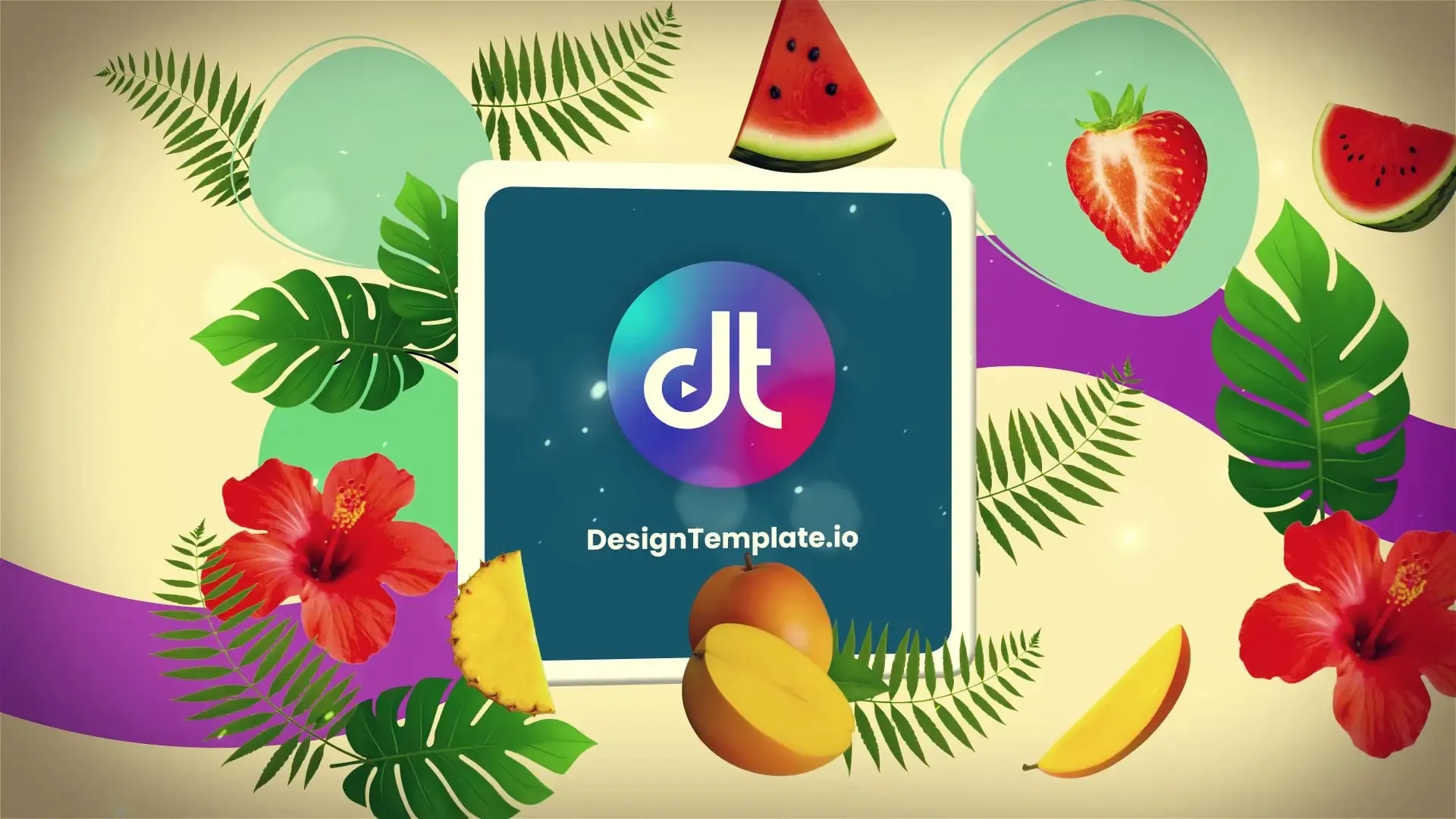 Fruit Intro Logo Reveal Template